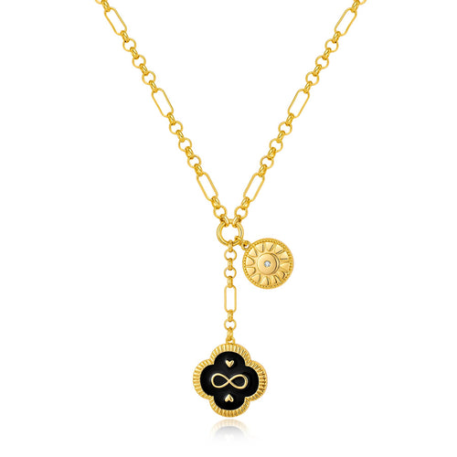 WOWORAMA Gold Link Necklace for Women