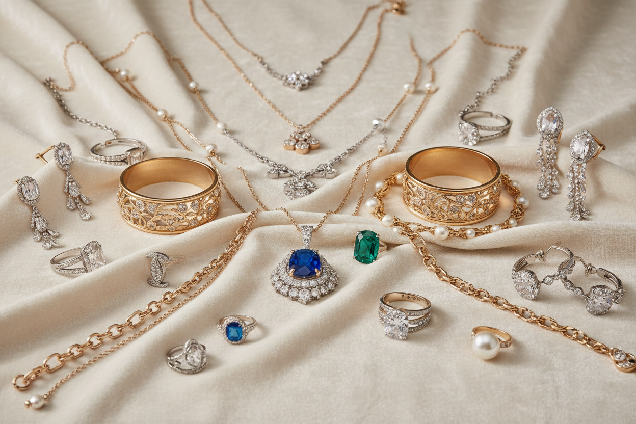 Elegant Jewelry Accessories Banner